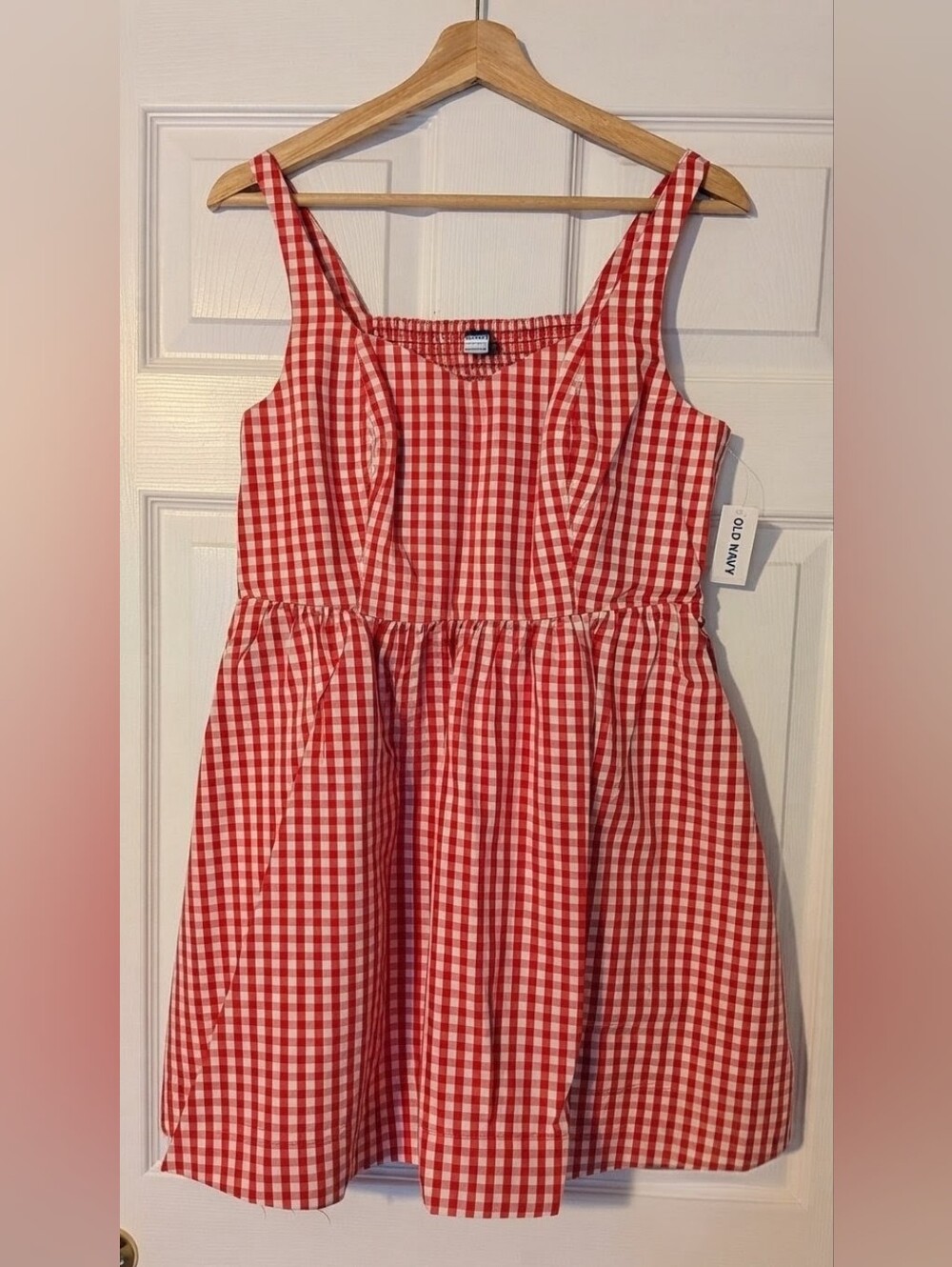 Old Navy Red and White Gingham Sundress